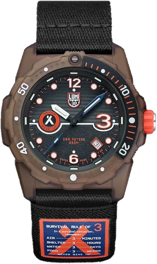 Luminox Men's Bear Grylls Survival ECO Recycled Ocean Material 42mm Analog Watch