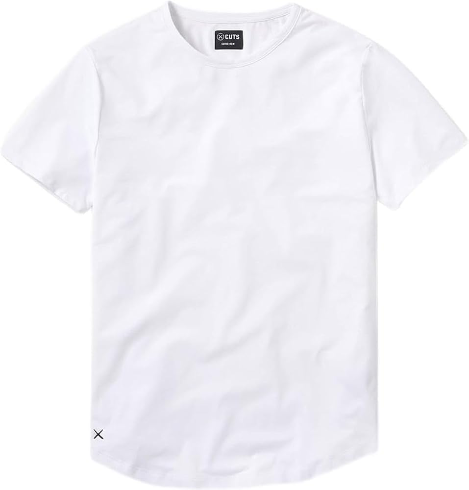 AO Universal Men's Tee | Curve-Hem | White Classic-fit PYCA Pro, Medium