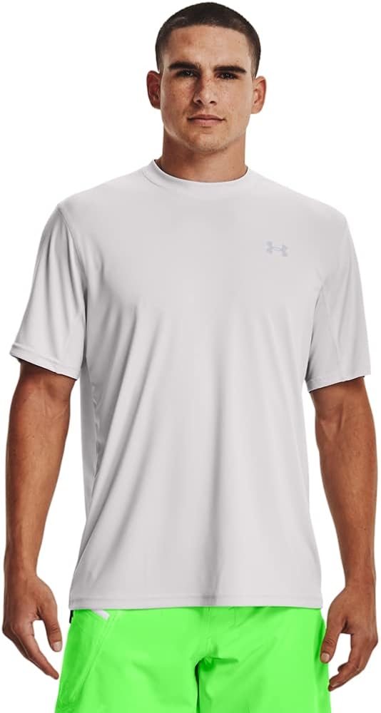 Under Armour Men's Drift Tide Knit Short Sleeve T-Shirt, Halo Gray (014)/Mod Gray, Medium