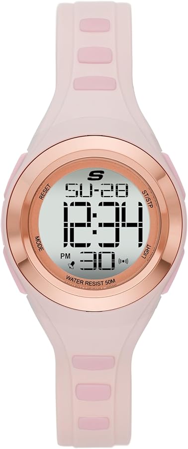 Skechers Tennyson Silicone Digital Watch for Women