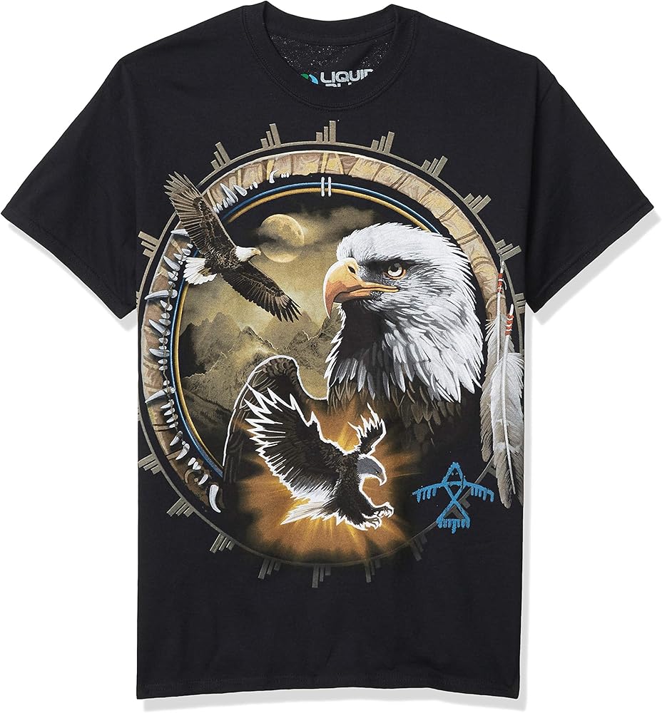 Liquid Blue Men's Eagle Dreamcatcher T-Shirt