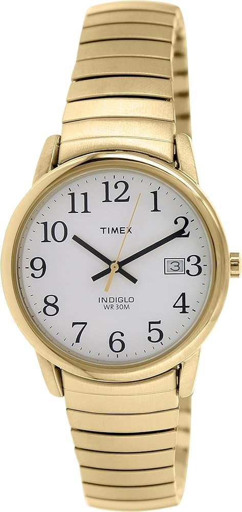 Timex Gold-Tone Expansion Easy Reader Mens Watch T2N090