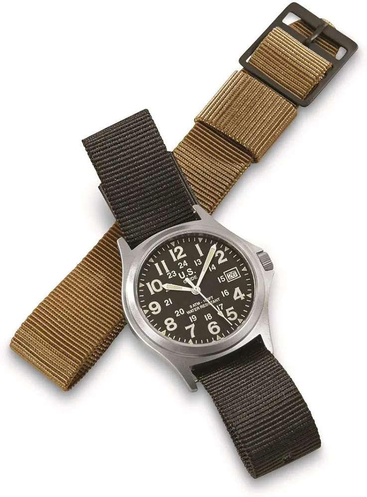 Military-Style Army Stainless Steel Watch