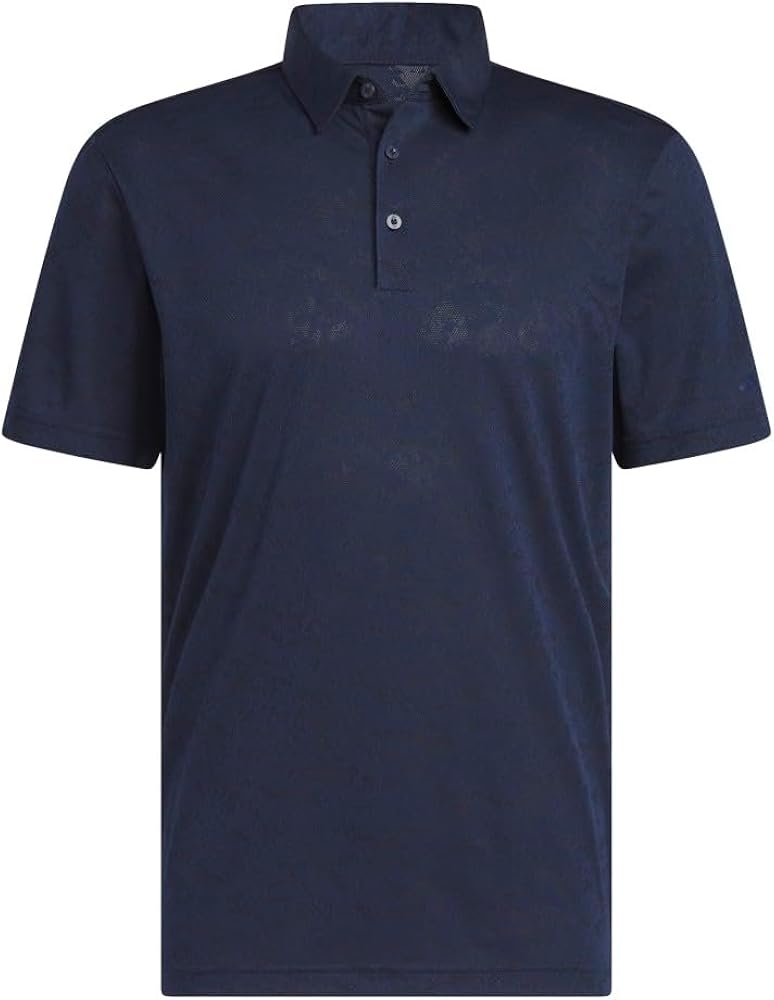 adidas Men's Textured Jacquard Golf Polo Shirt