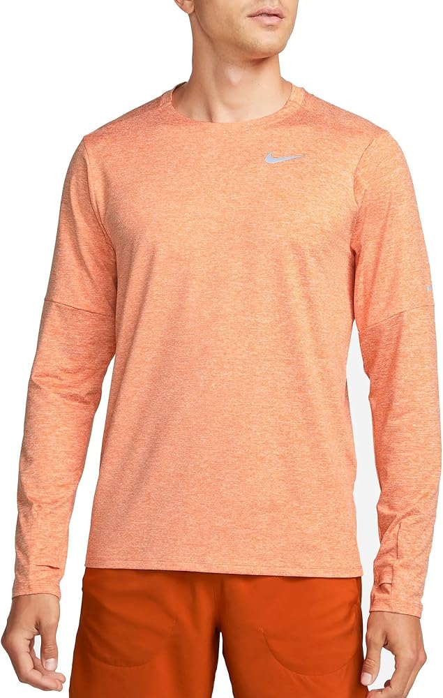 Nike Men's Dri-FIT Element Running Long Sleeve Crew Neck Shirt Thumbholes