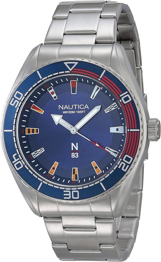 Nautica N83 Finn World Men's Stainless Steel Bracelet Watch (Model: NAPFWS004)