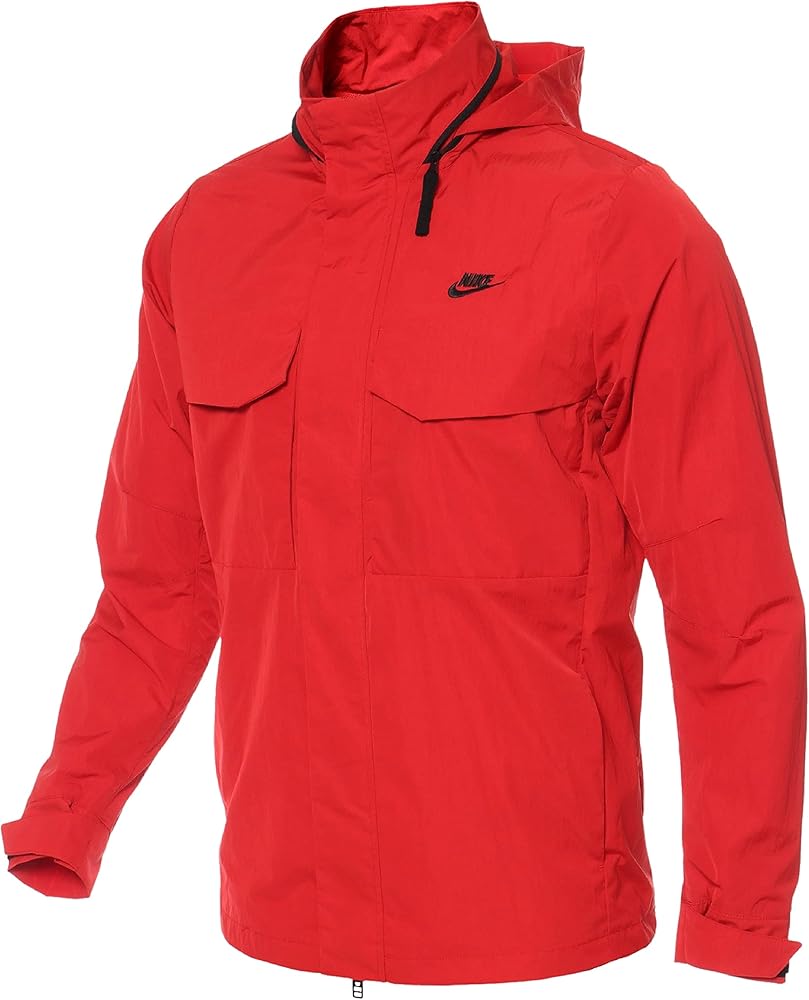 Nike Men's Full Zip M65 Hooded Windbreaker Coat