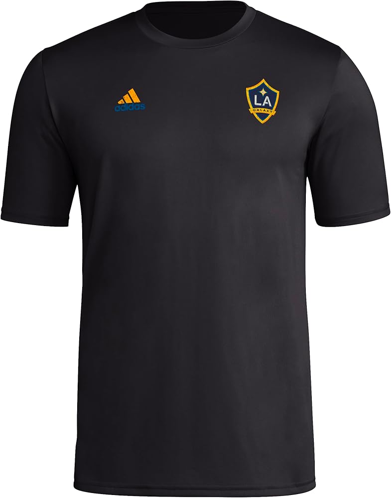 adidas Men's Los Angeles Galaxy Local Stoic Short Sleeve Pre-Game T-Shirt